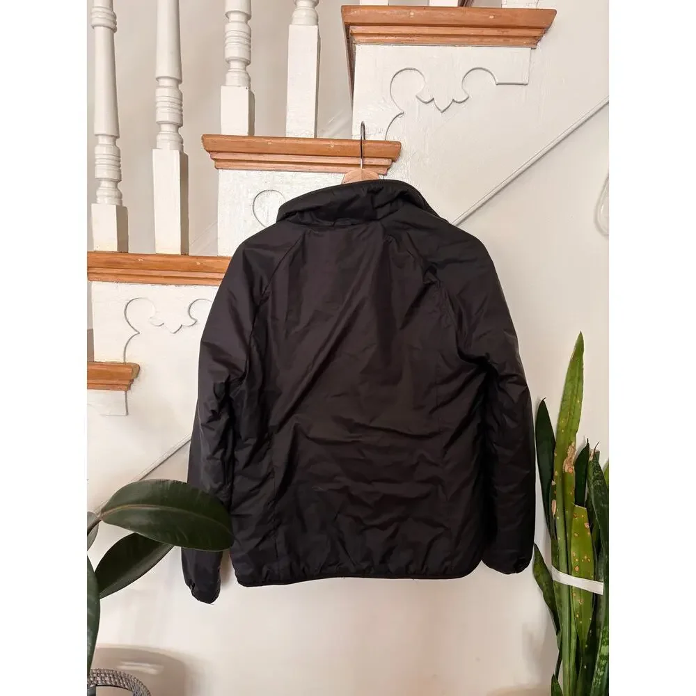 The North Face Insulated Jacket Black Full Zip Nylon Coat Lightweight Size M